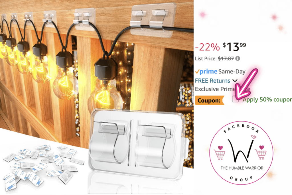 Hooks for Outdoor String Lights!